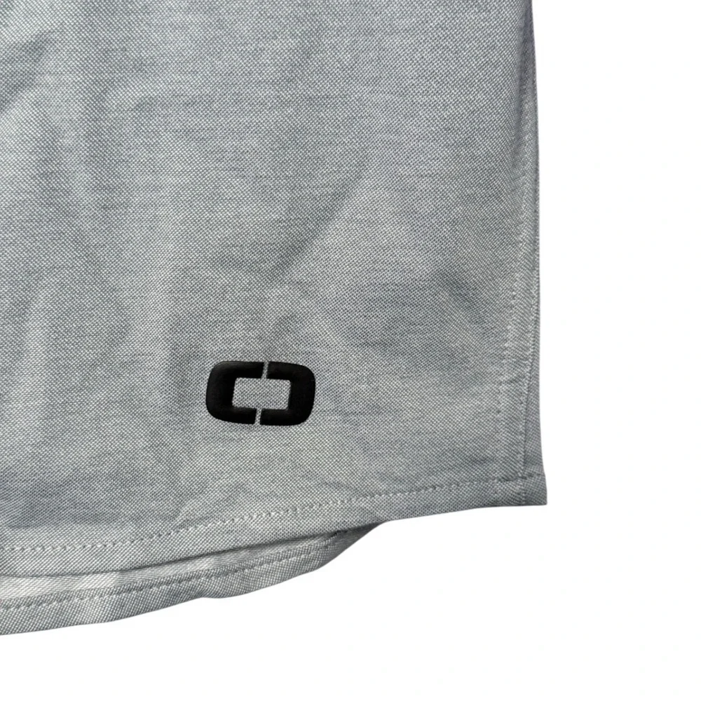 Ogio Shirt NWT Mens Large Grey Long Sleeve‎ Button Down Jersey Golf Performance